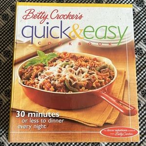 COPY - Betty Crocker’s Quick & Easy cookbook. 30 minutes or less. Excellent con…
